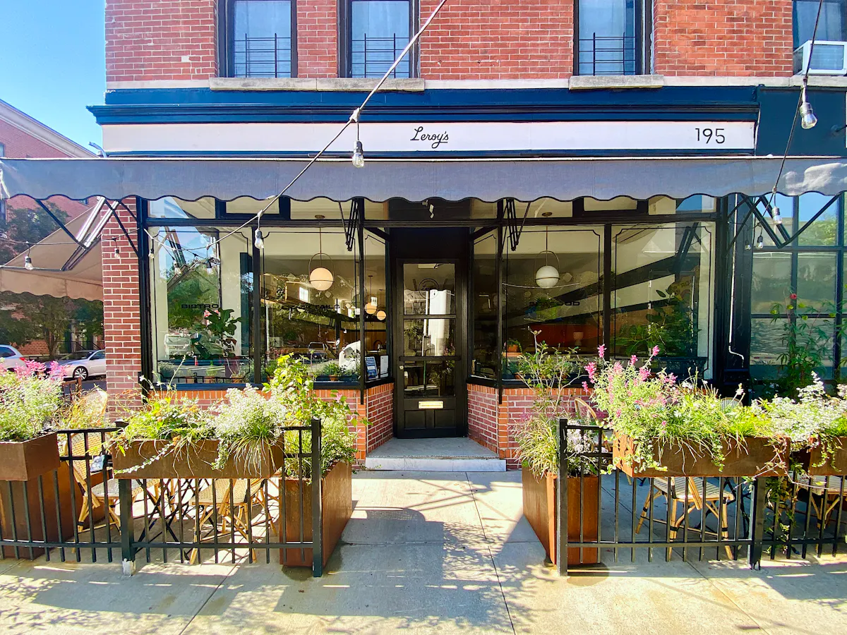 a store front at day
