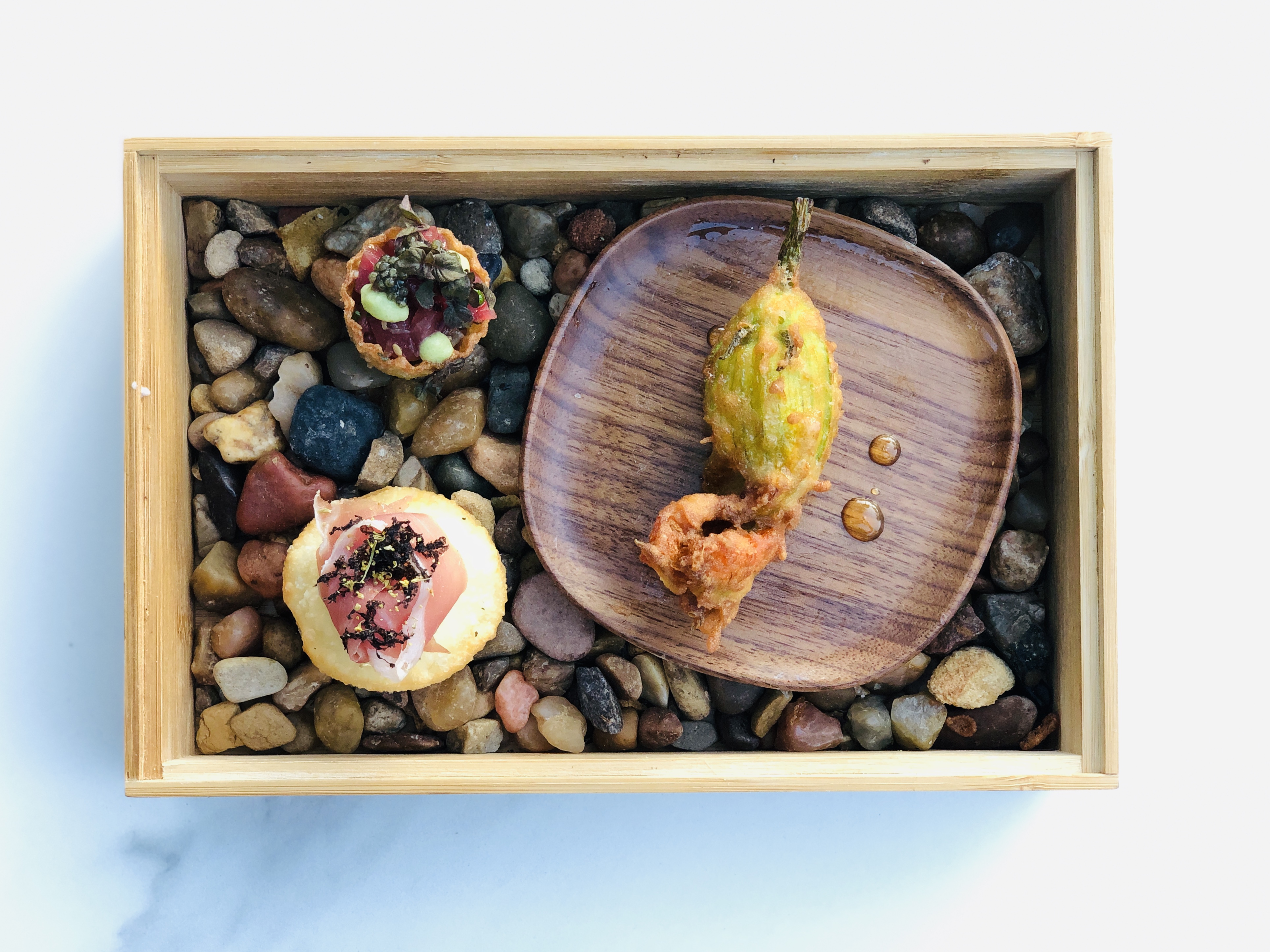 a box filled with different types of food