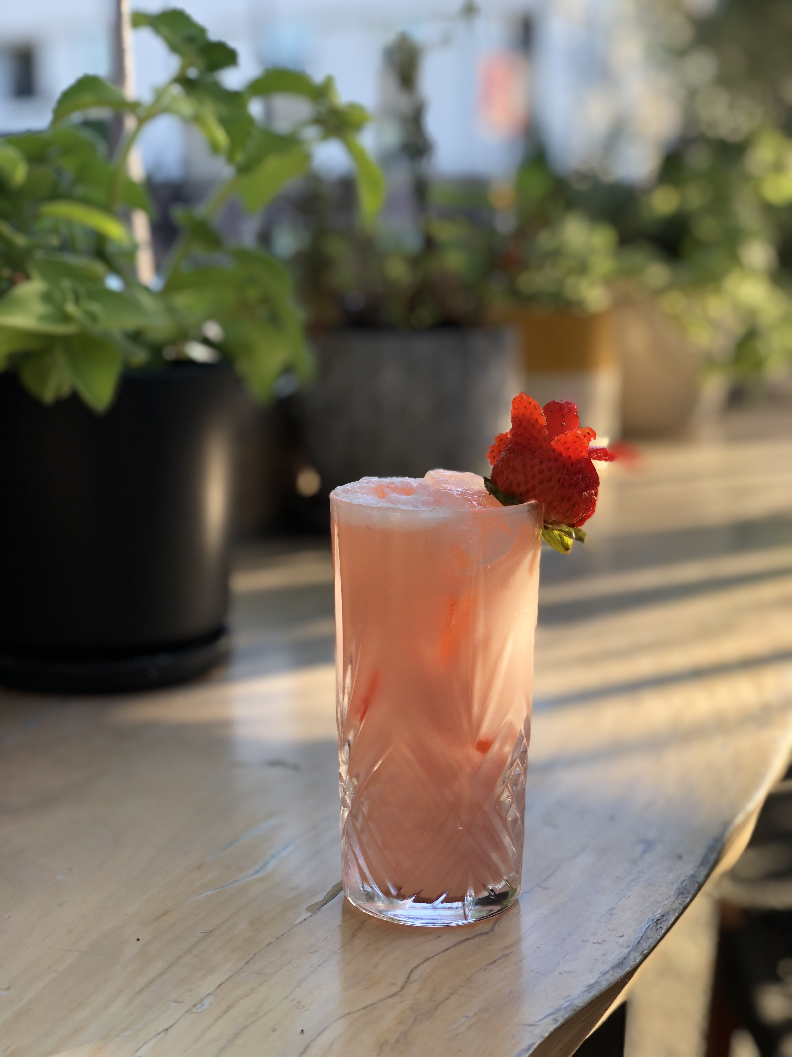 a close up of a drink