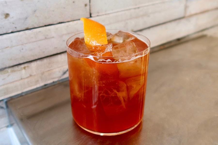 a glass of orange juice