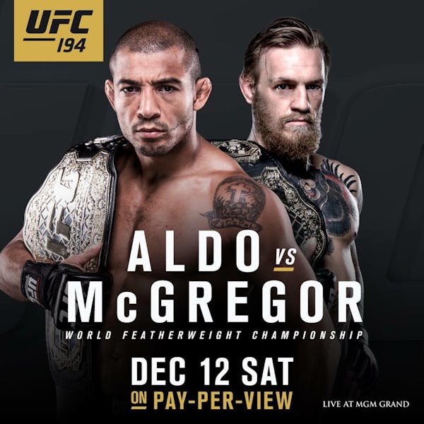 passage velfærd Træts webspindel Watch UFC 194: Jose Aldo v. Conor McGregor at Kent Ale House on Saturday,  December 12th | The Kent Ale House