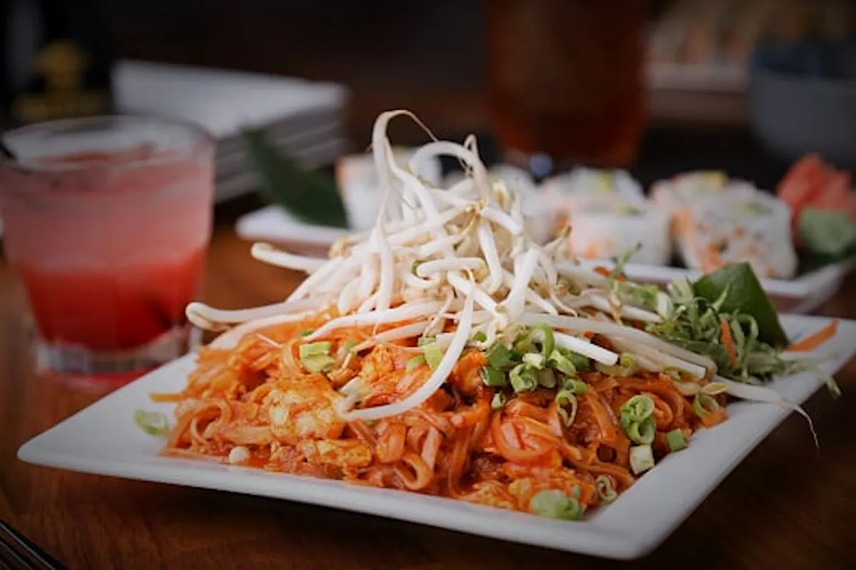 a plate of food on a table
