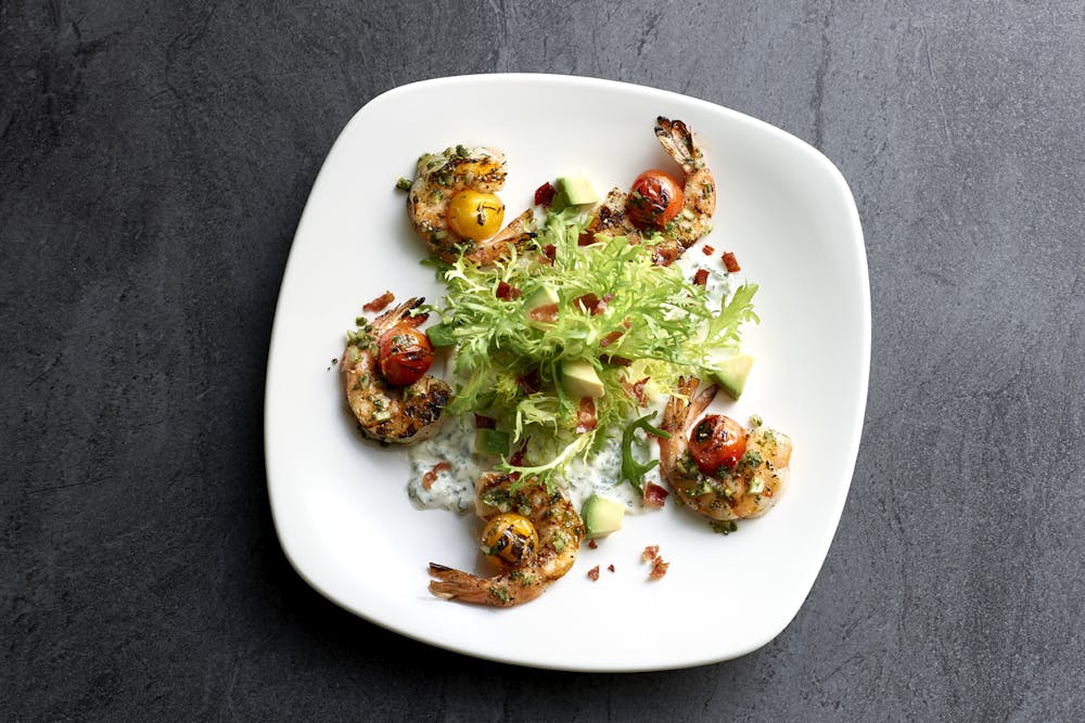 a plate of food on a table