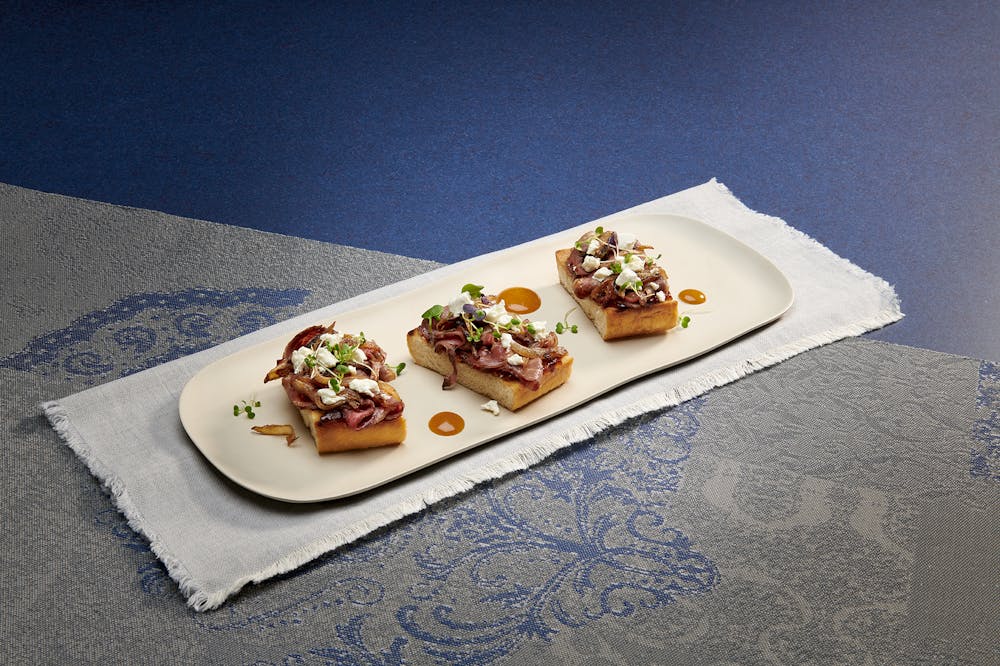 a plate of food on a table