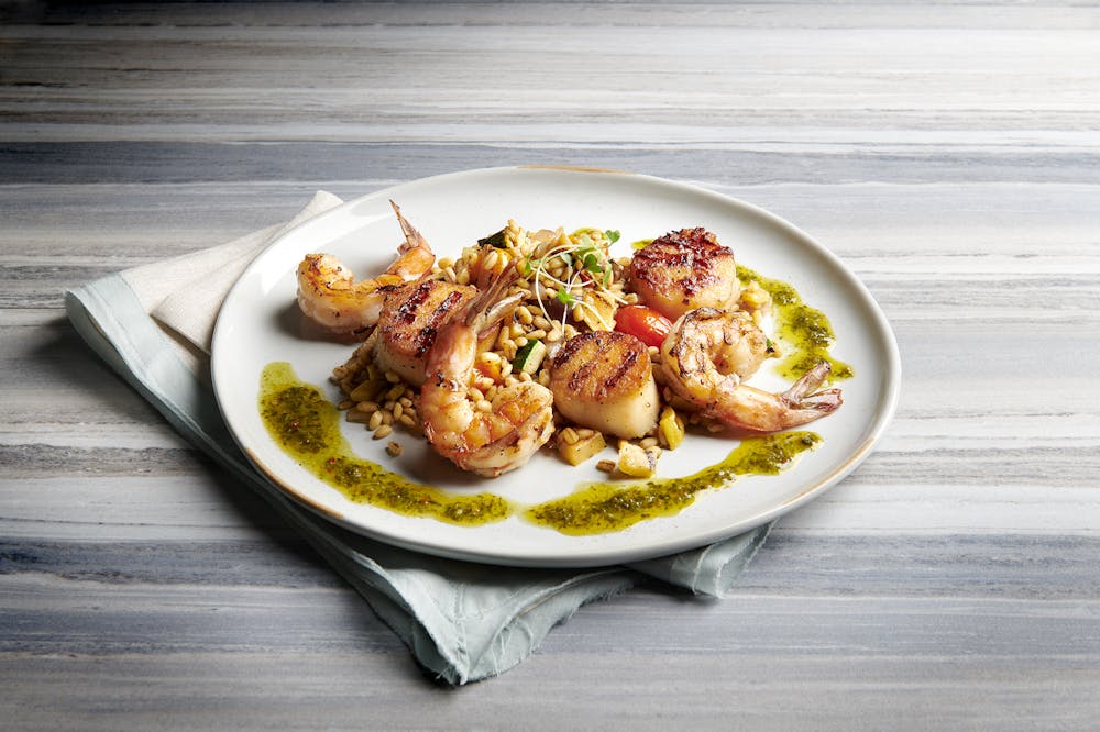 a plate of food on a table