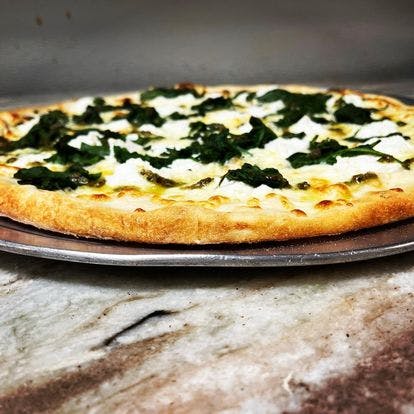 Spinach Pizza (White)