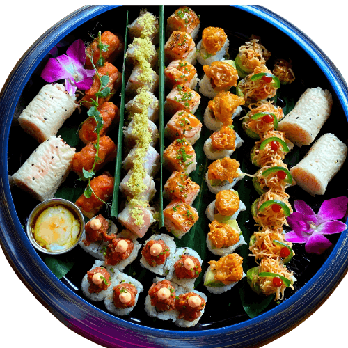 a bowl of food