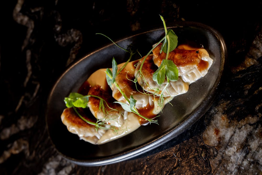 a bowl of food on a plate