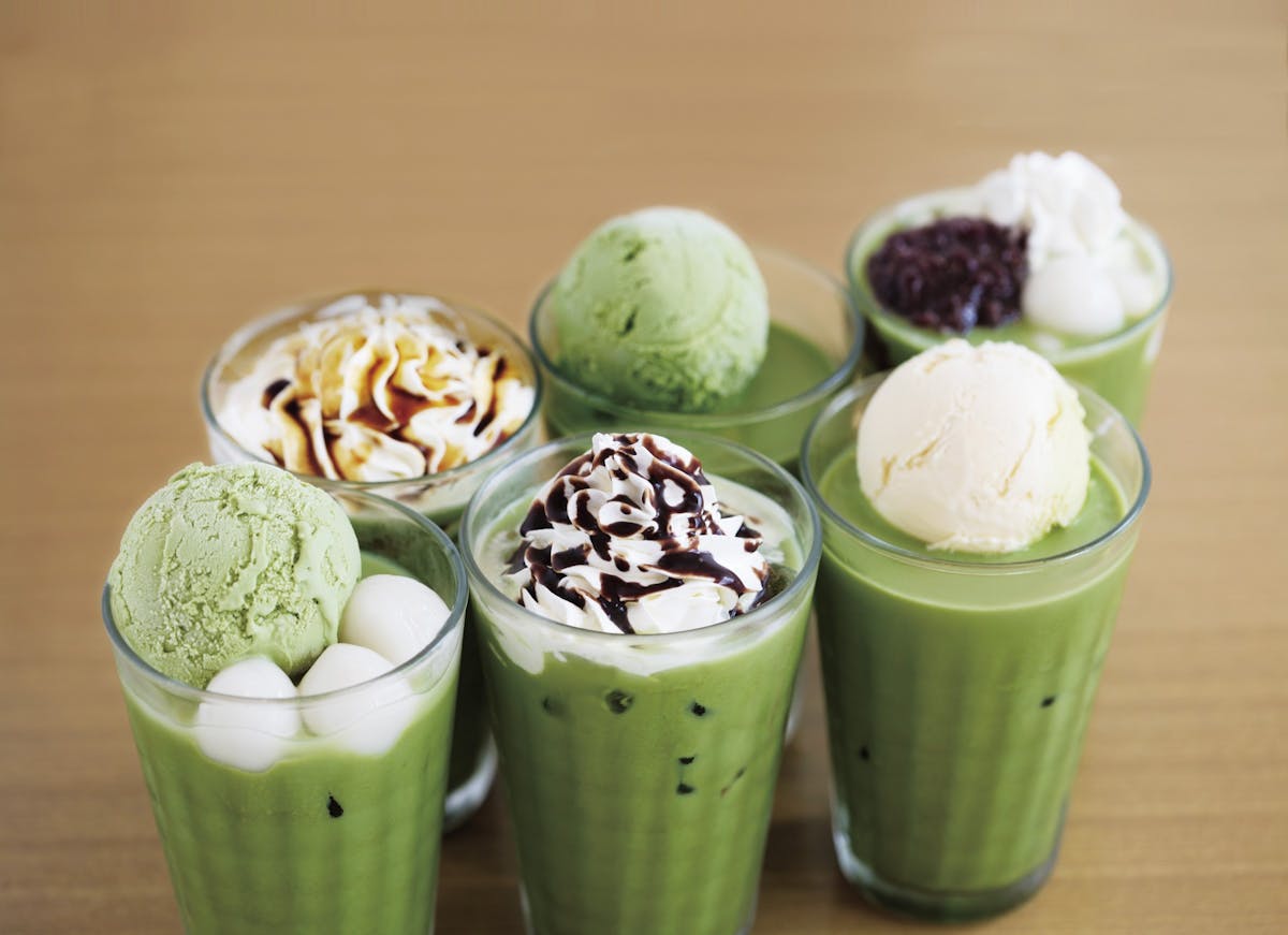 different types of matcha drinks