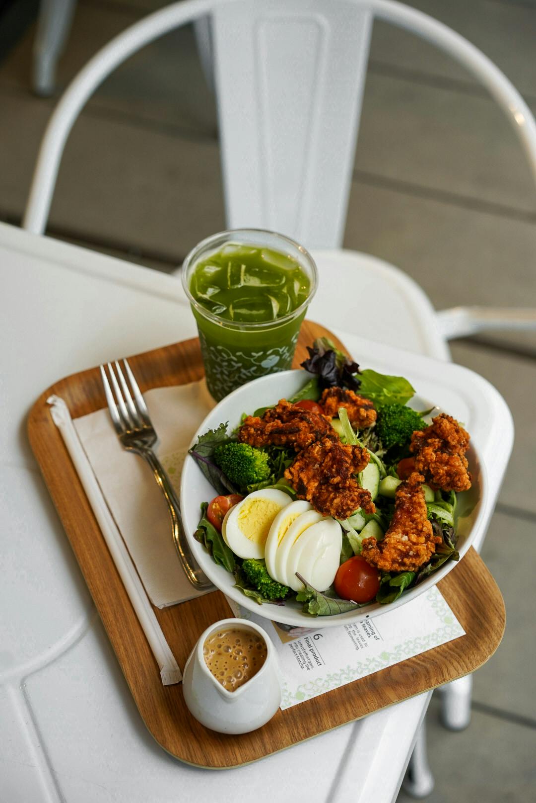 a plate of food on a table