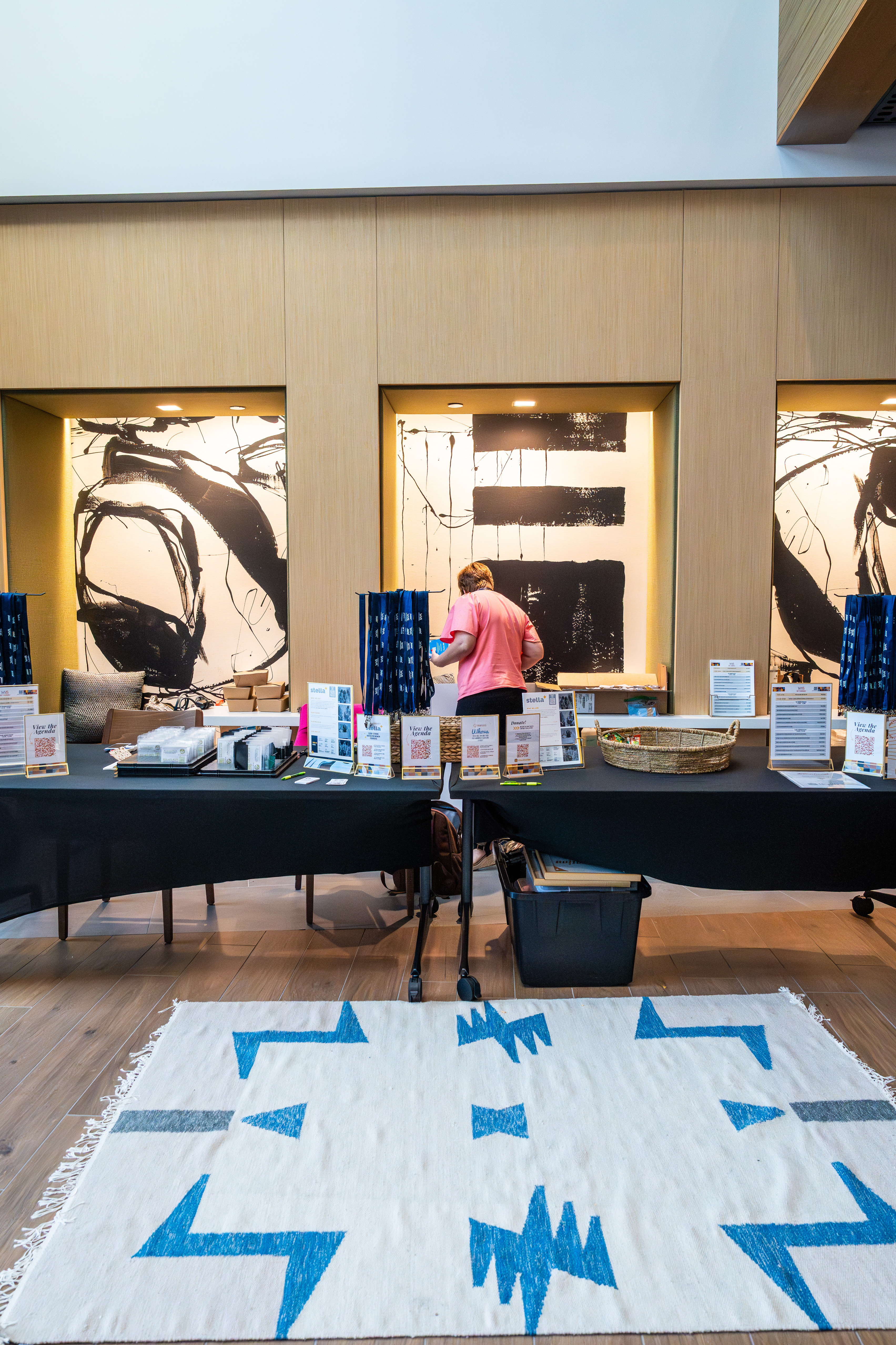 La Jolla event space setup at Joya Kitchen with modern décor.