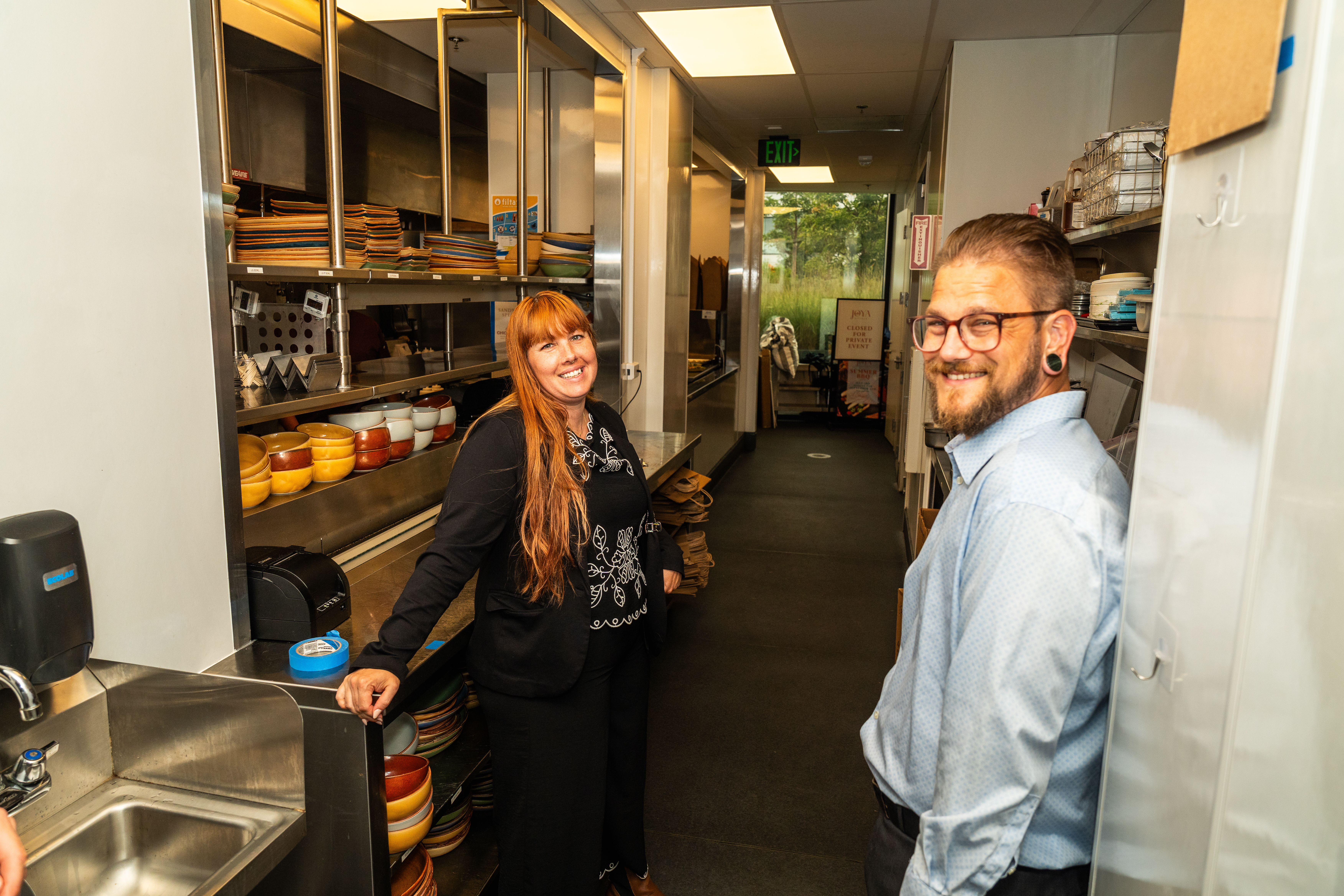 Corporate New Year kickoff event in La Jolla with healthy menu and team meeting setup.