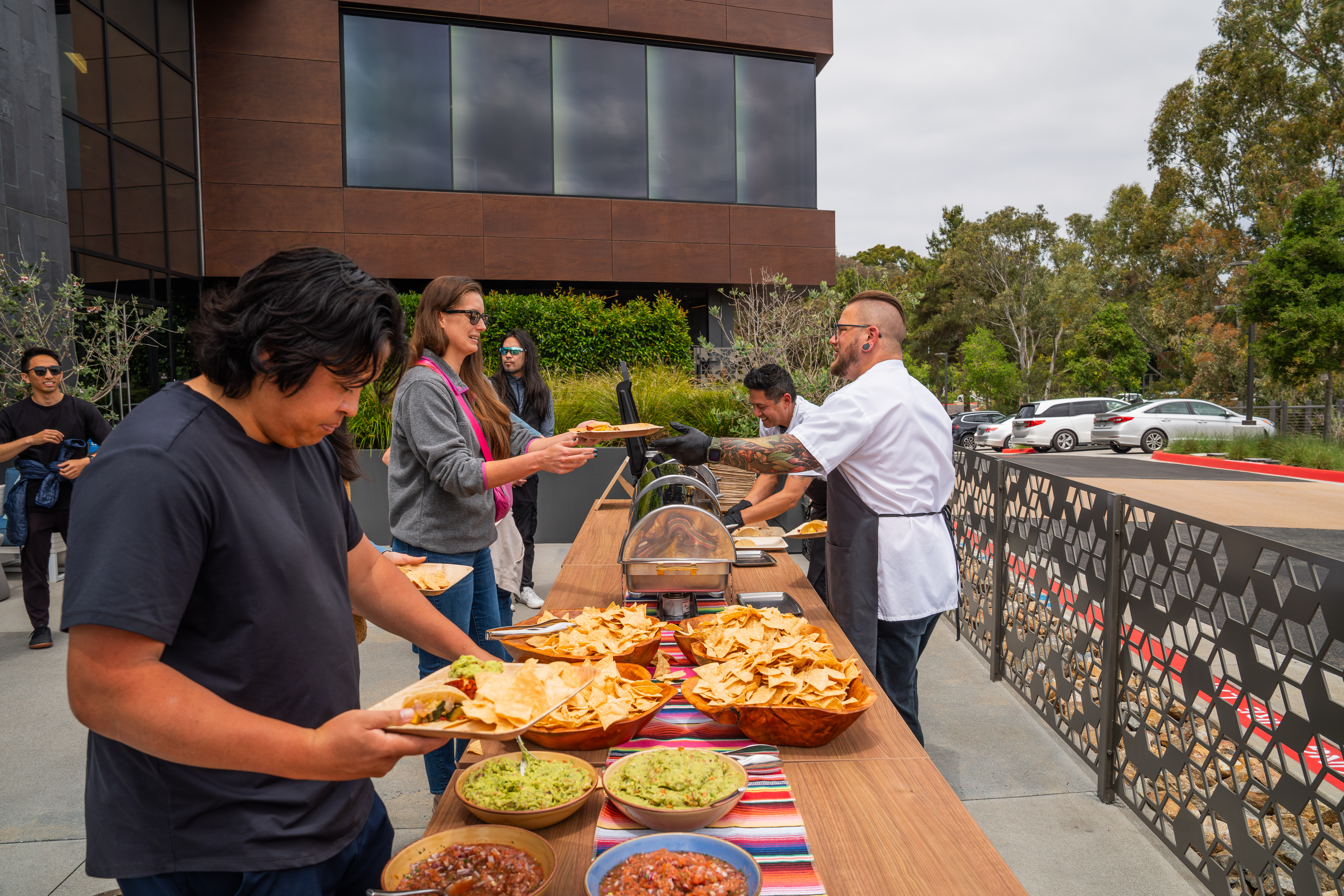 Holiday brunch table at Joya Kitchen La Jolla with healthy breakfast and coffee.