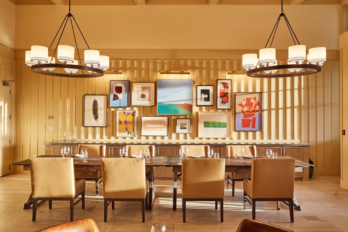 a dining room table