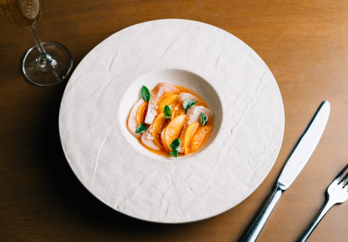 a plate of food on a table
