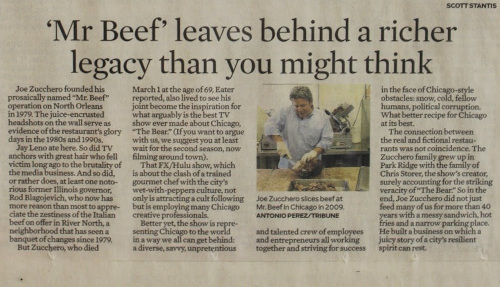 a close up of a newspaper