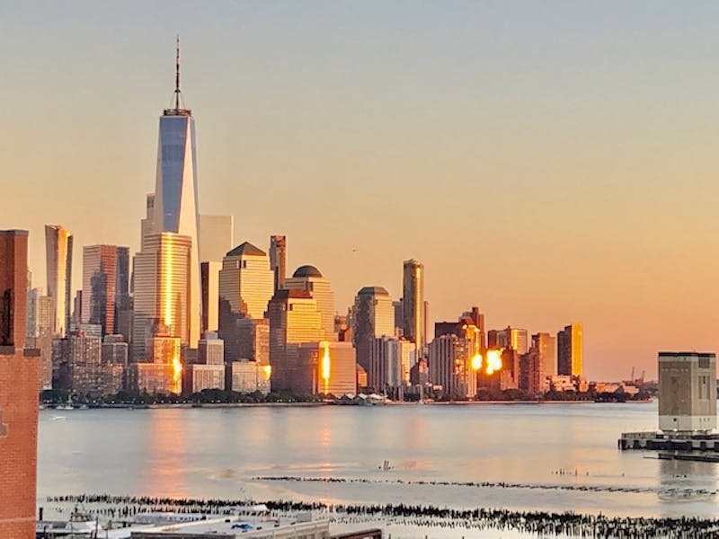 Sunset Happy Hour Antique Loft Rooftop Event Space with panoramic