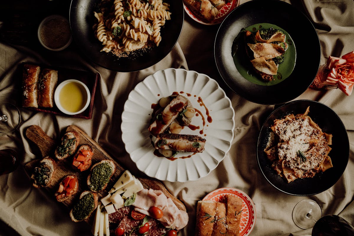 a plate of food