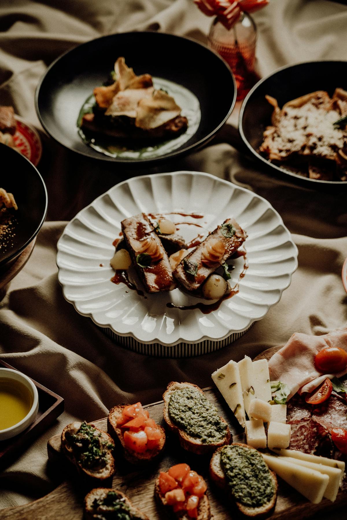 a plate of food