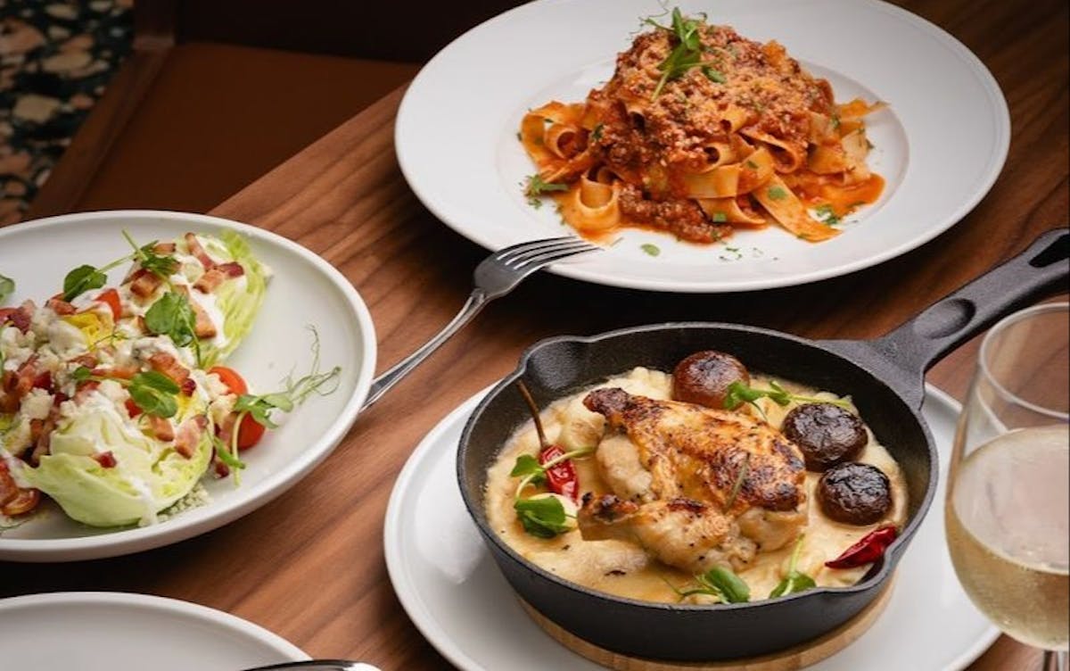 a plate of food on a table