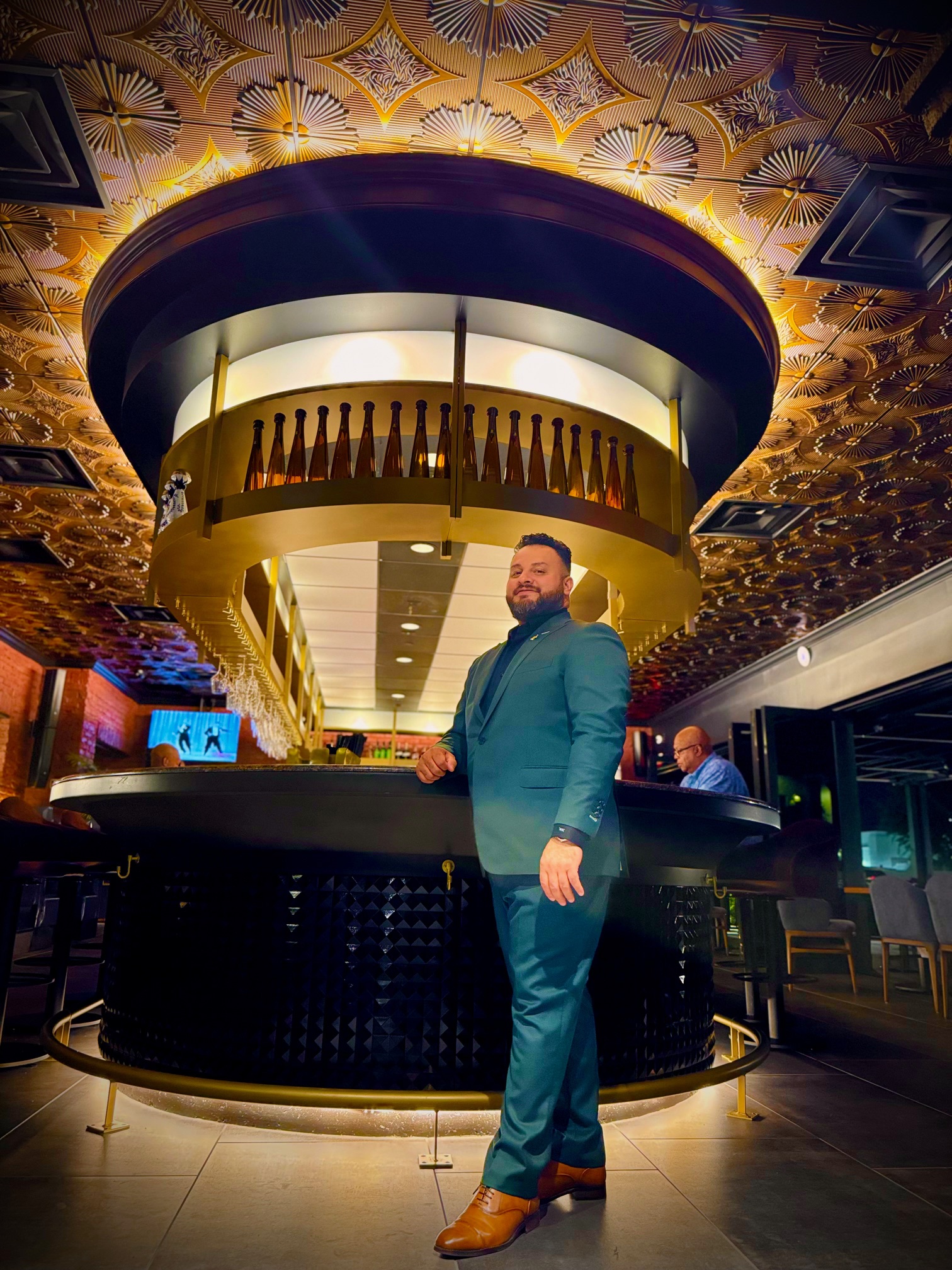 a man posing for the camera