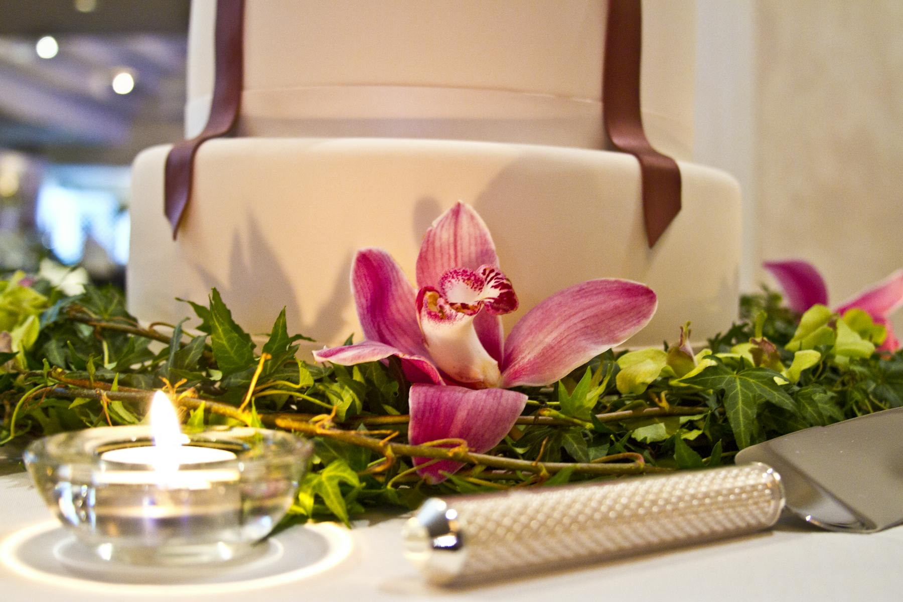 close up of a cake