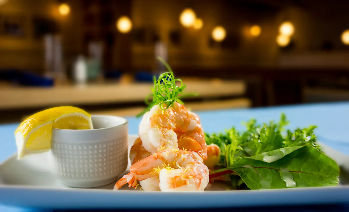 a plate of food on a table