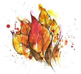 A drawing of leaves on a white background

AI-generated content may be incorrect.