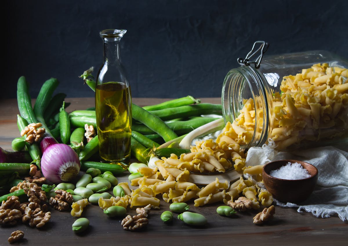 a plate of food on a table