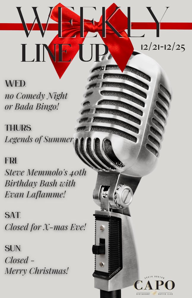 Supper Club Hours + Location Capo Italian Restaurant & Supper