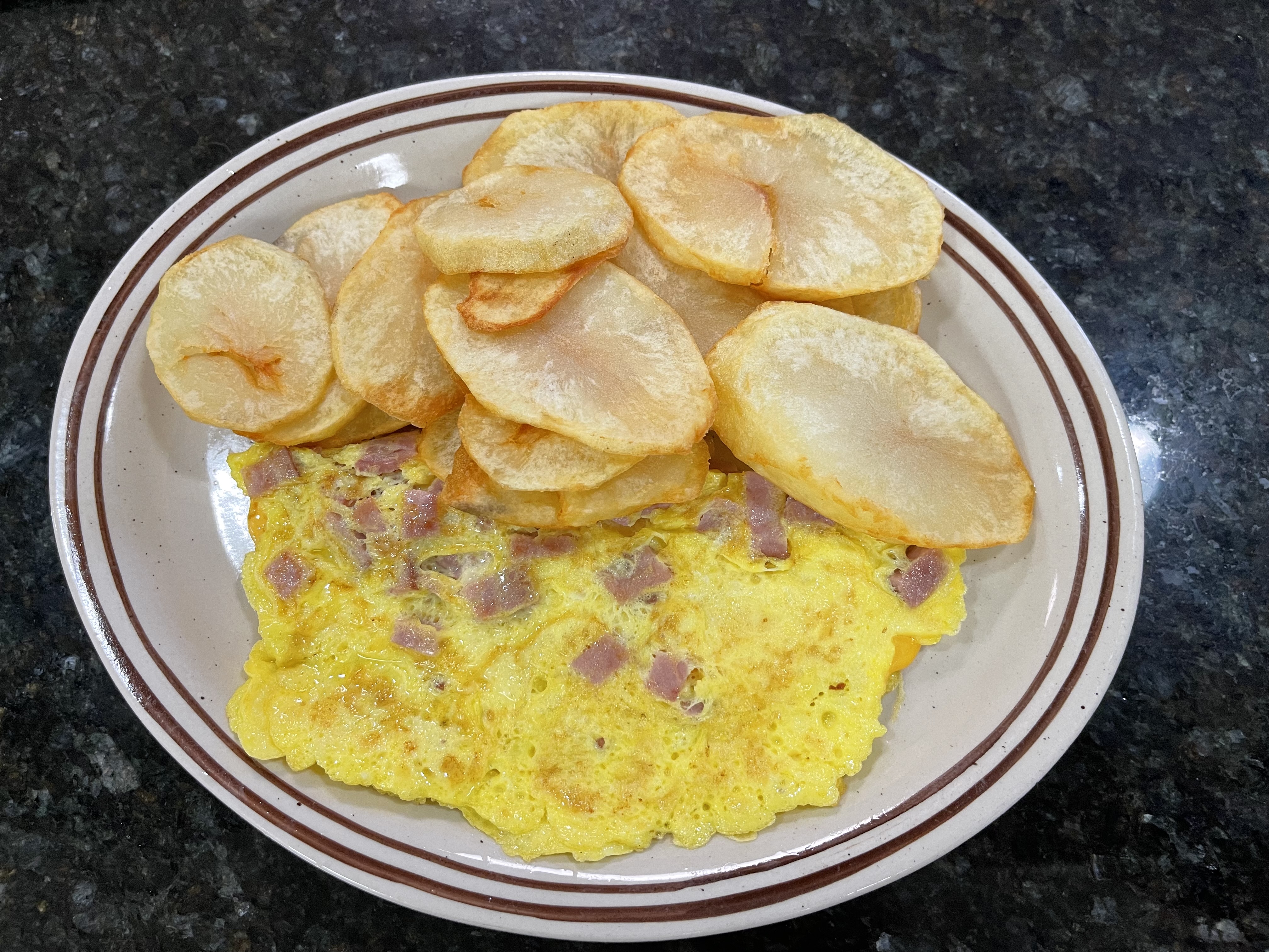 a piece of bread on a plate