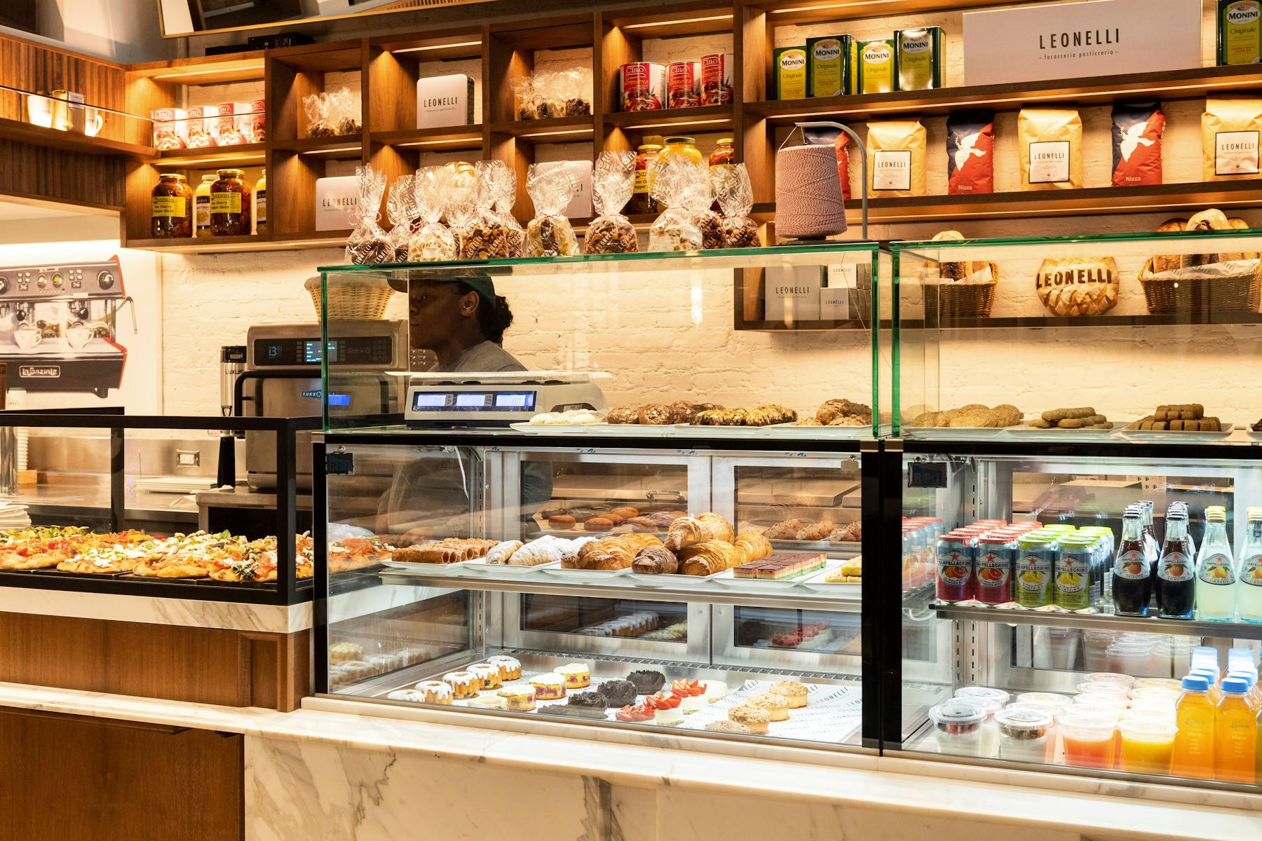 Leonelli Focacceria e Pasticceria Interior Baked Goods NYC