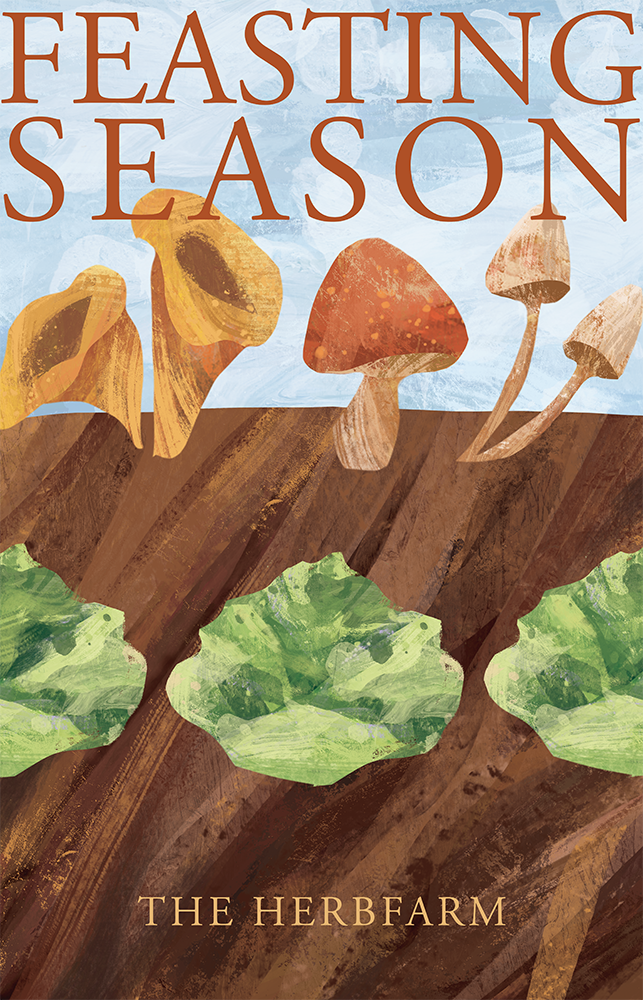 a piece of cake sitting on top of a mountain