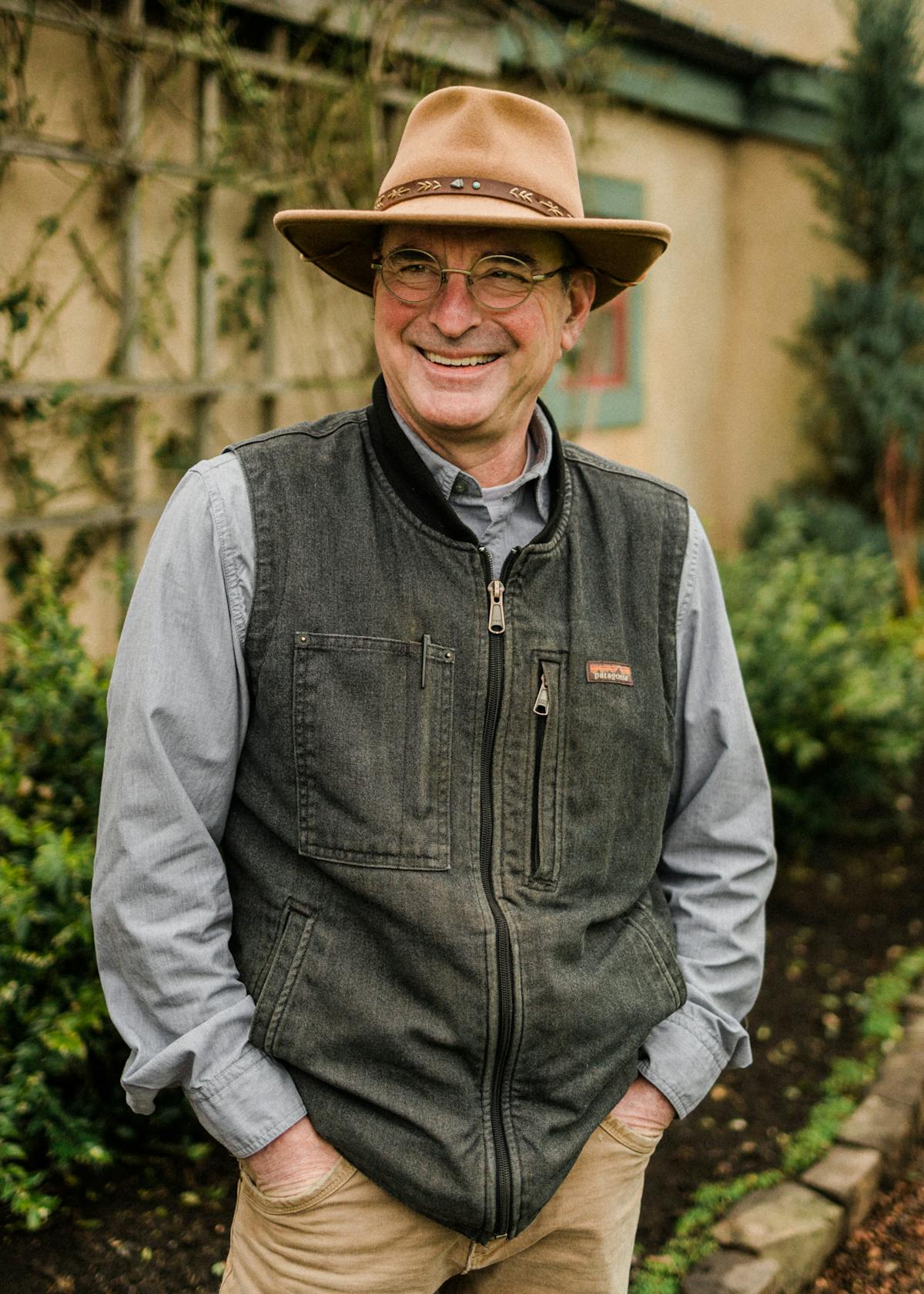 a man wearing a hat
