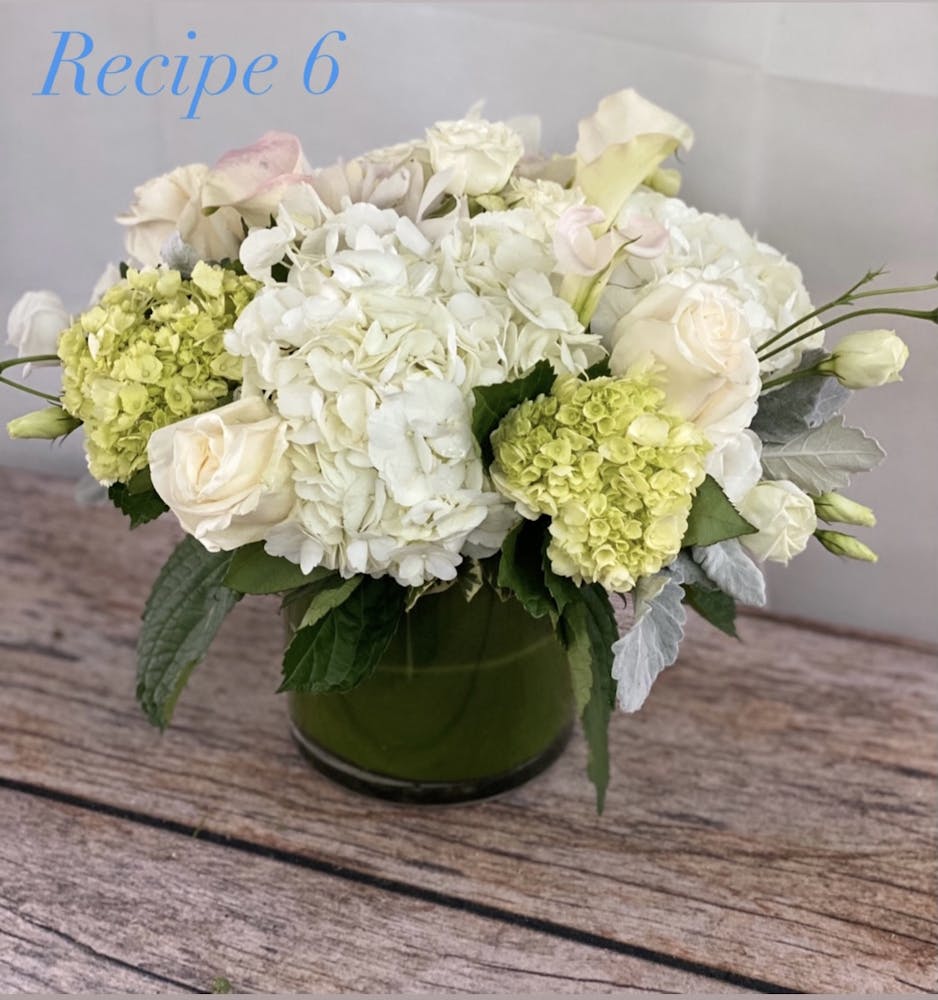 a bouquet of flowers on a table