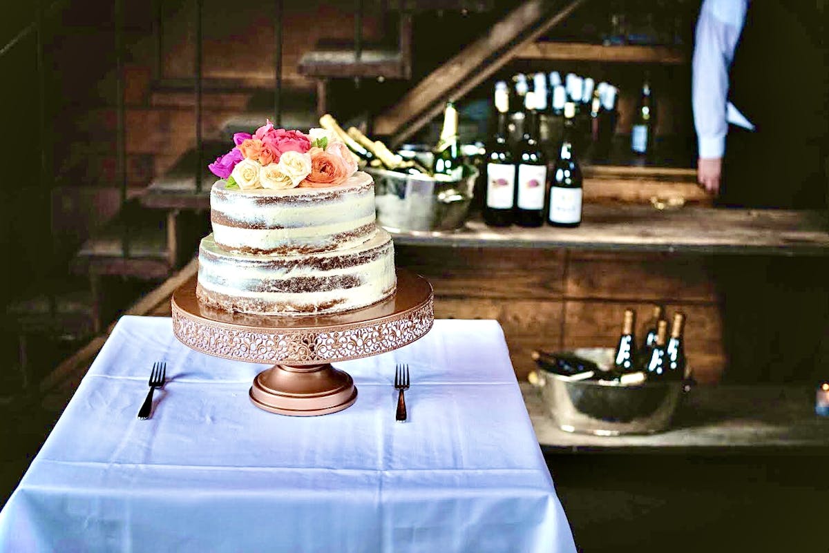 a cake sitting on top of a table