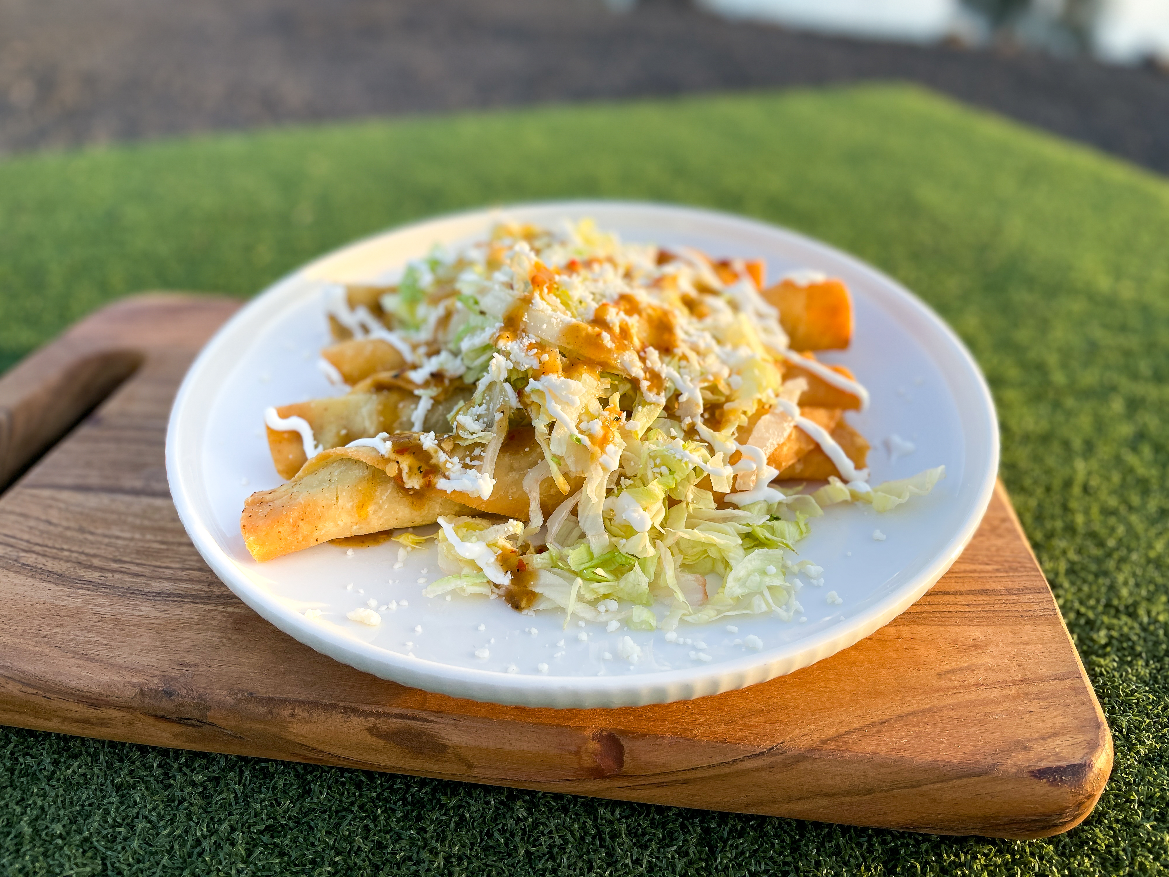 a plate of food on a table