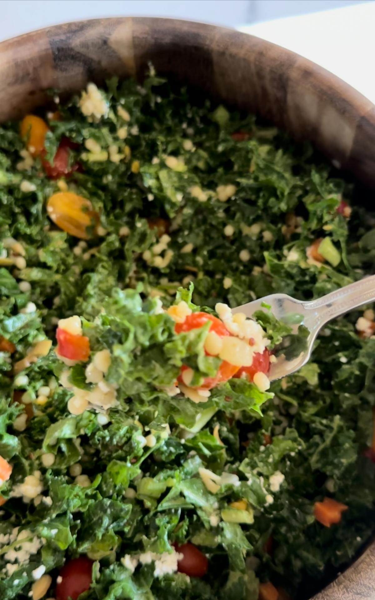 a close up of a bowl of salad