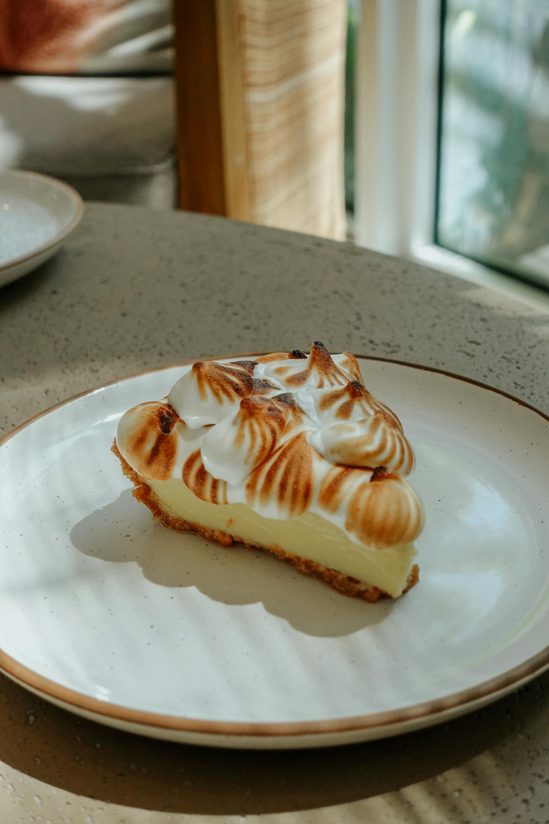 a slice of cake on a plate