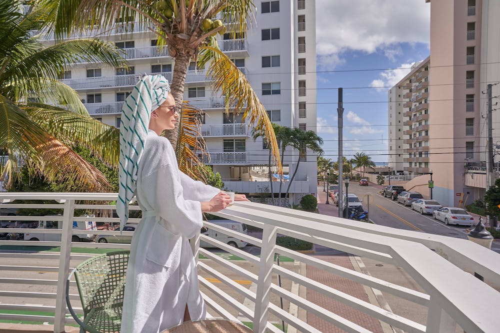 a person standing in front of a building