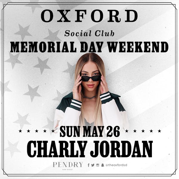 DJ Charly Jordan headlines at Oxford Social Club