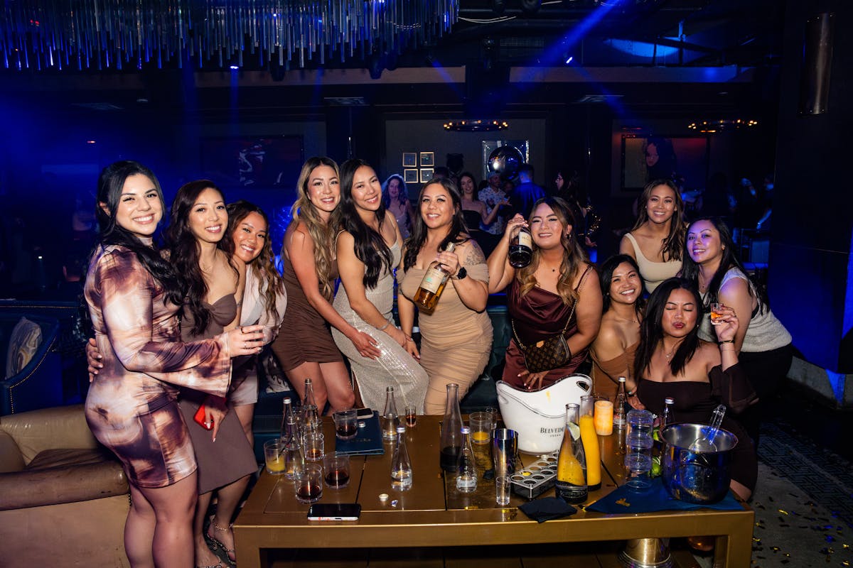 a group of people posing for the camera