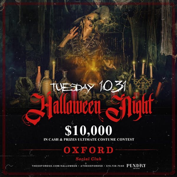 Halloween Night 10,000 Costume Contest Oxford Social Club