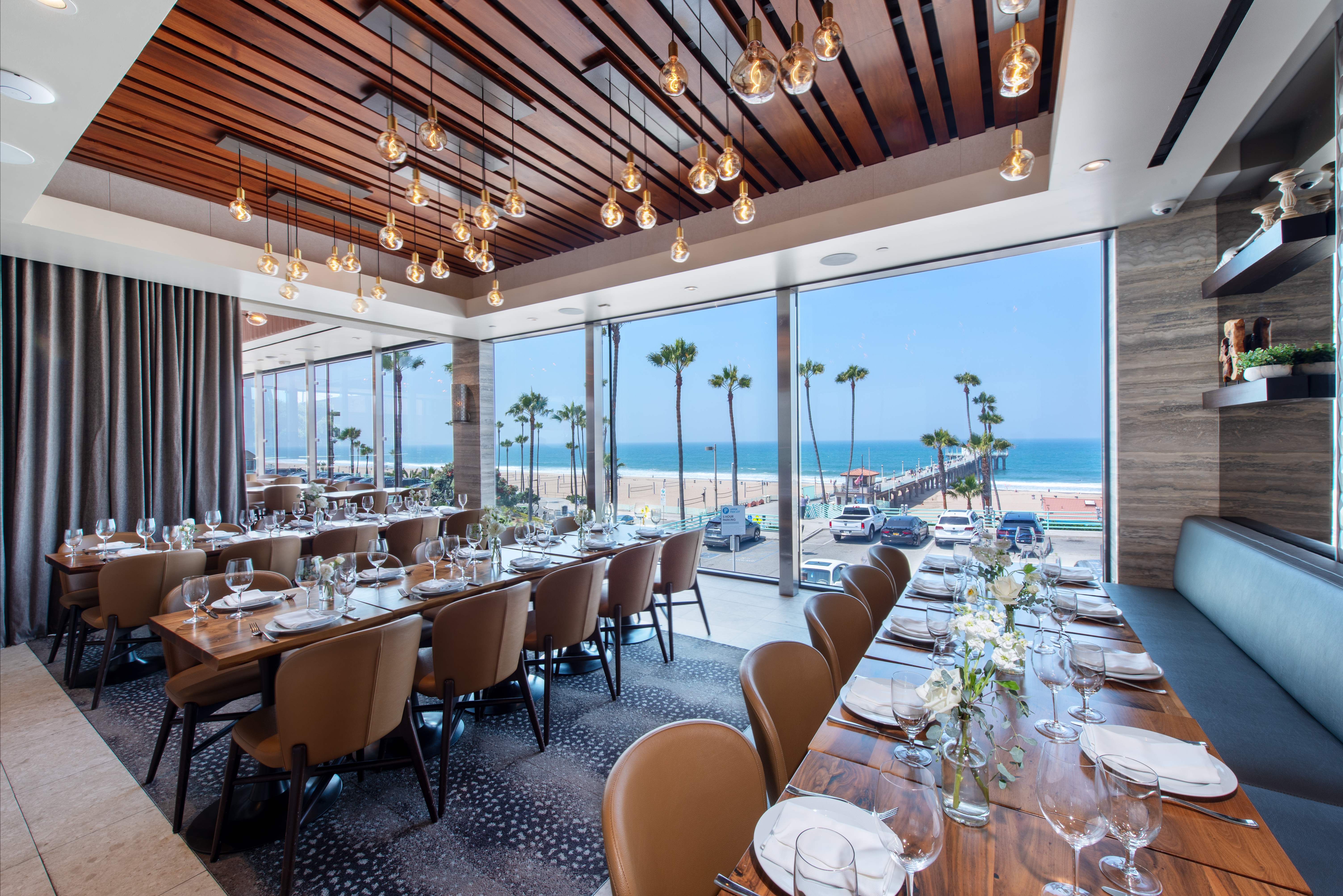 The Strand House Manhattan Beach Private Dining room oceanfront view