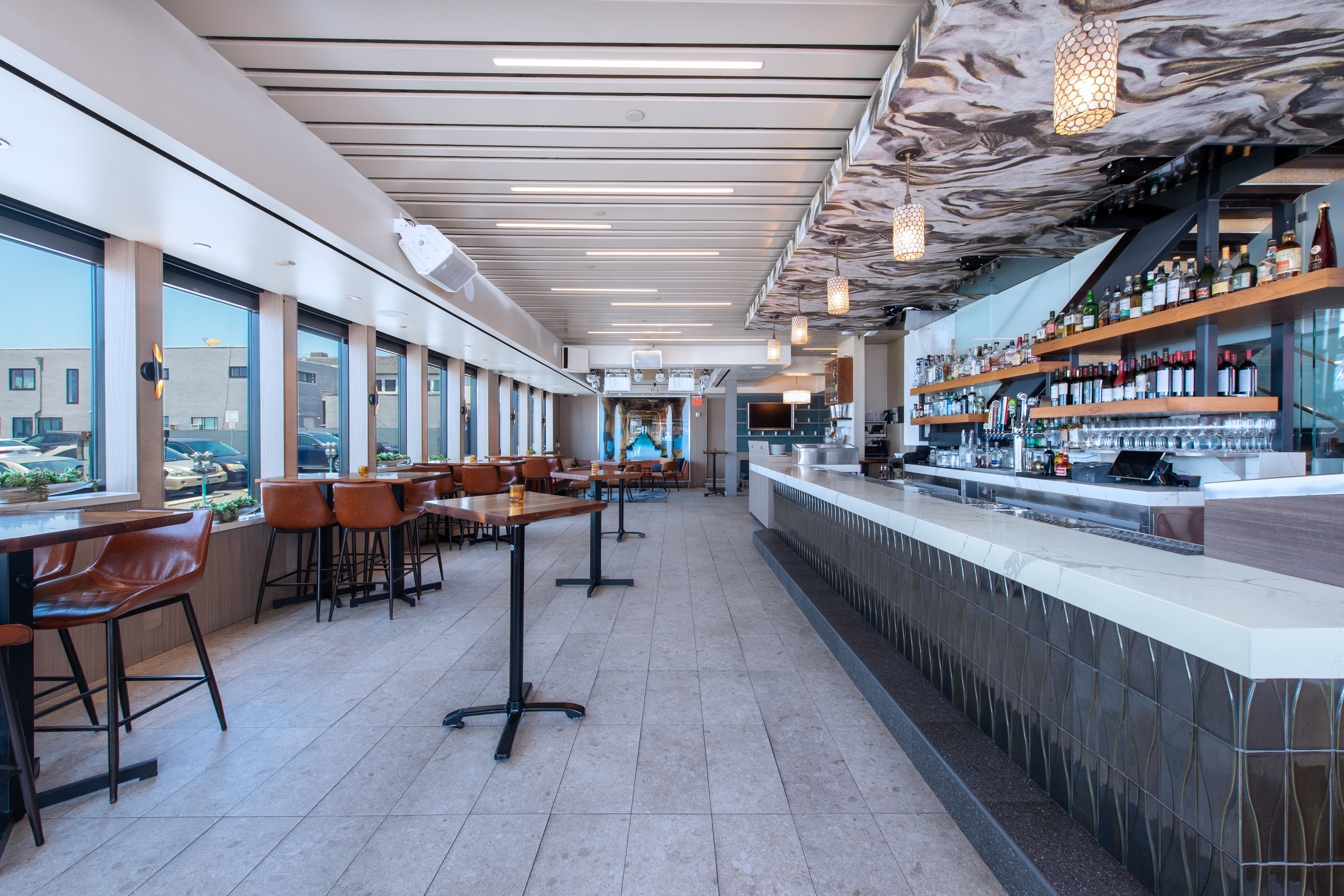 StrandBar in the afternoon Manhattan Beach California Oceanfront