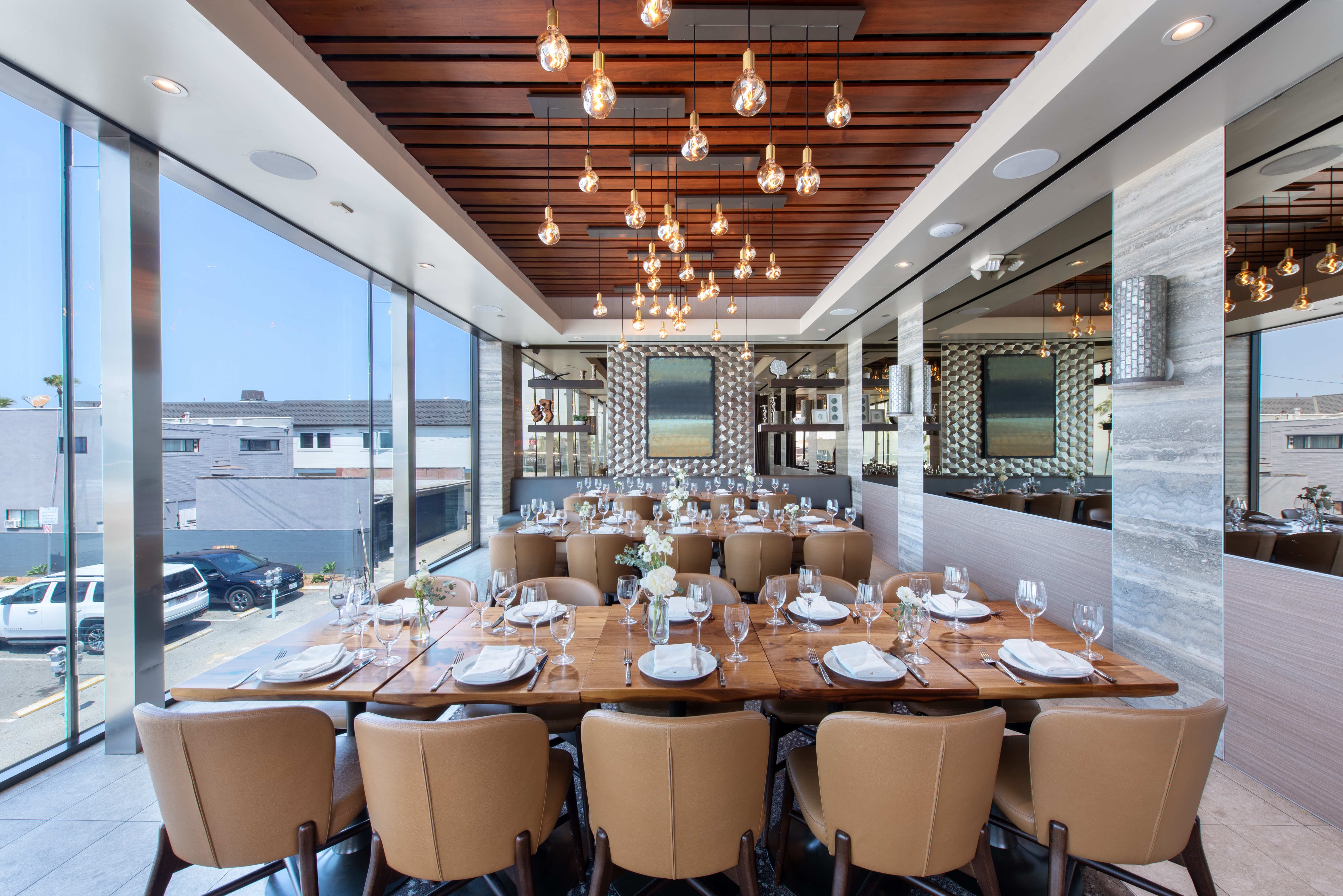 The Strand House Manhattan Beach Private Dining room oceanfront view