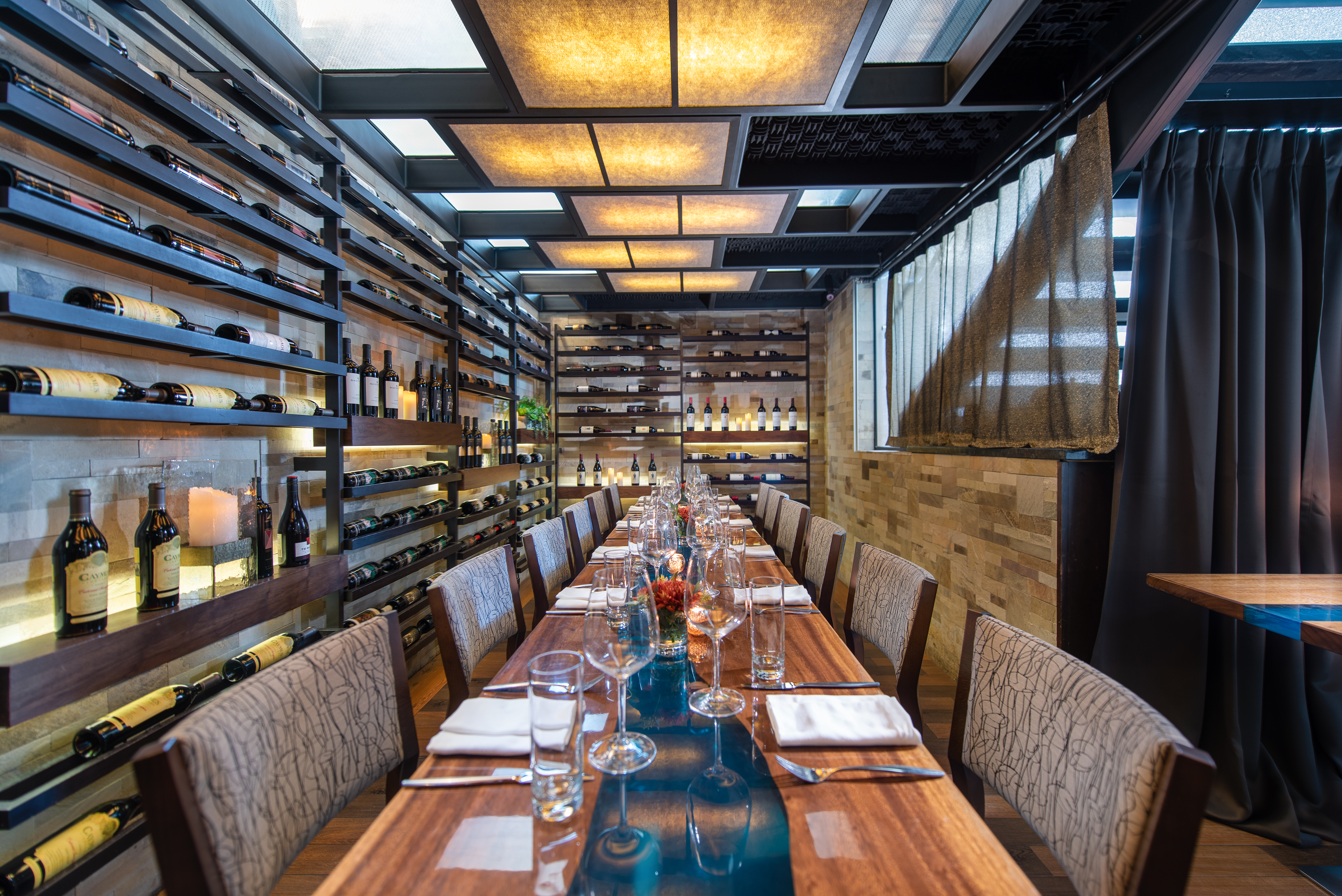 a large long train on a table