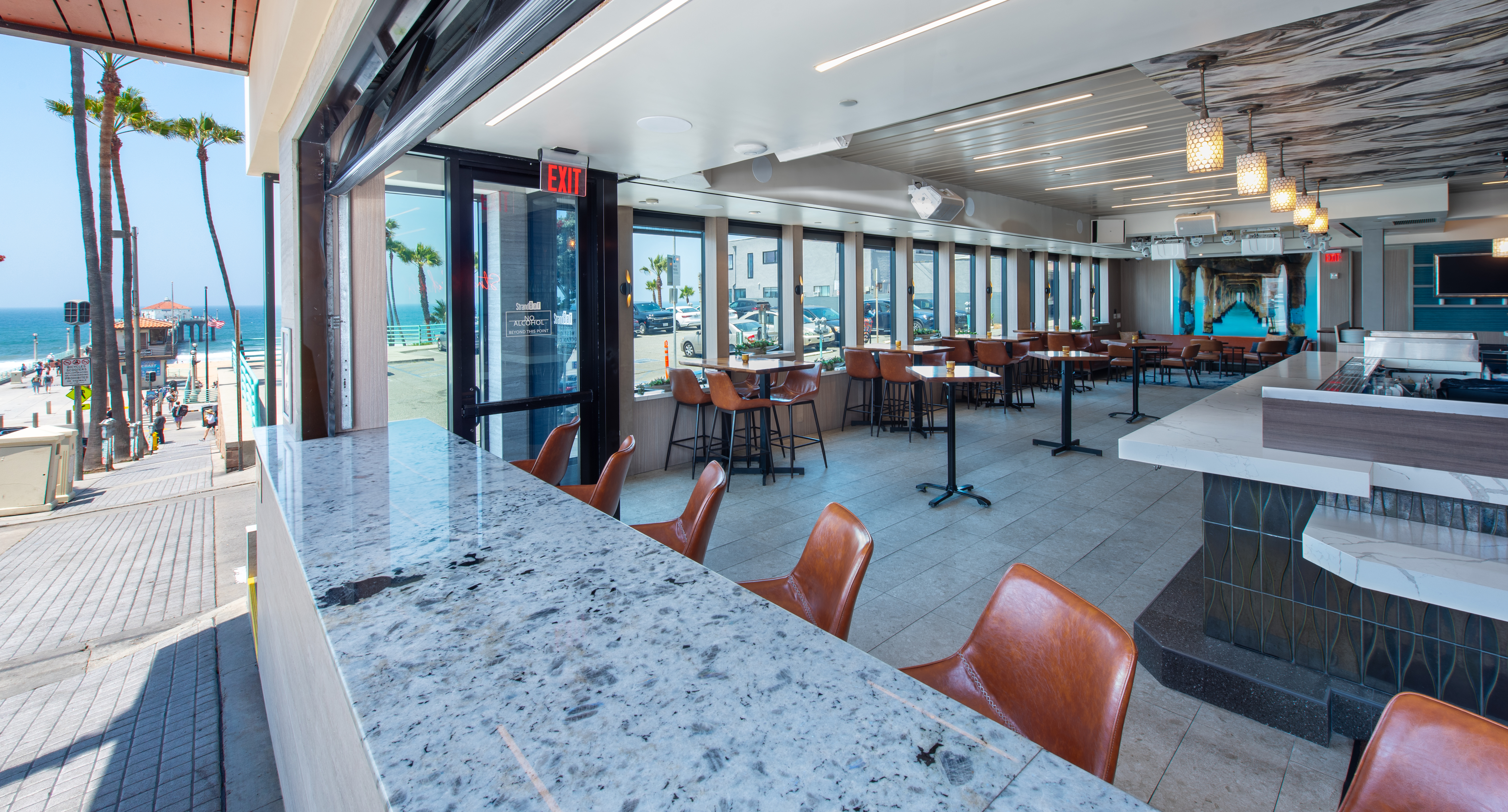StrandBar in the afternoon Manhattan Beach California Oceanfront