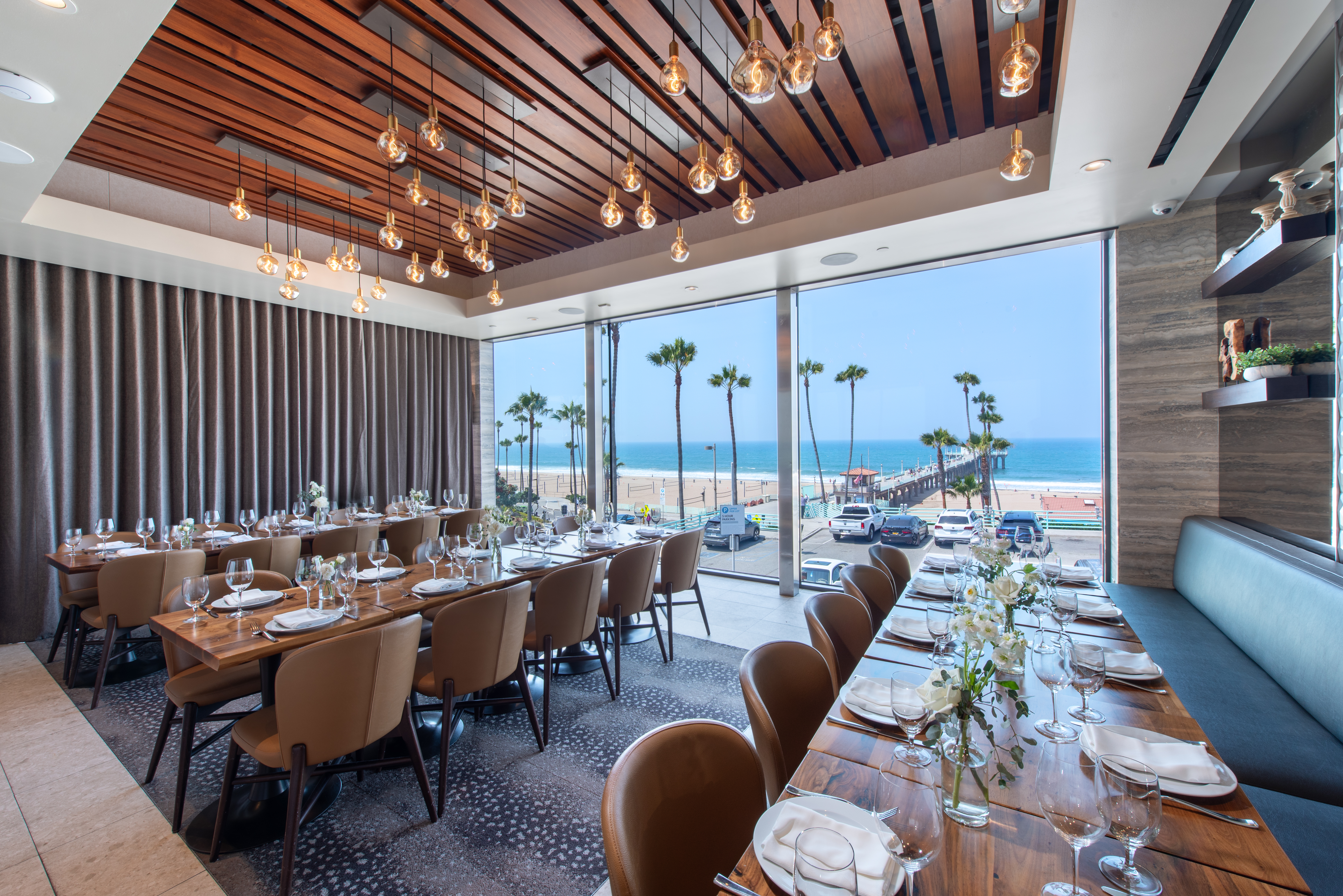The Strand House Manhattan Beach Private Dining room oceanfront view