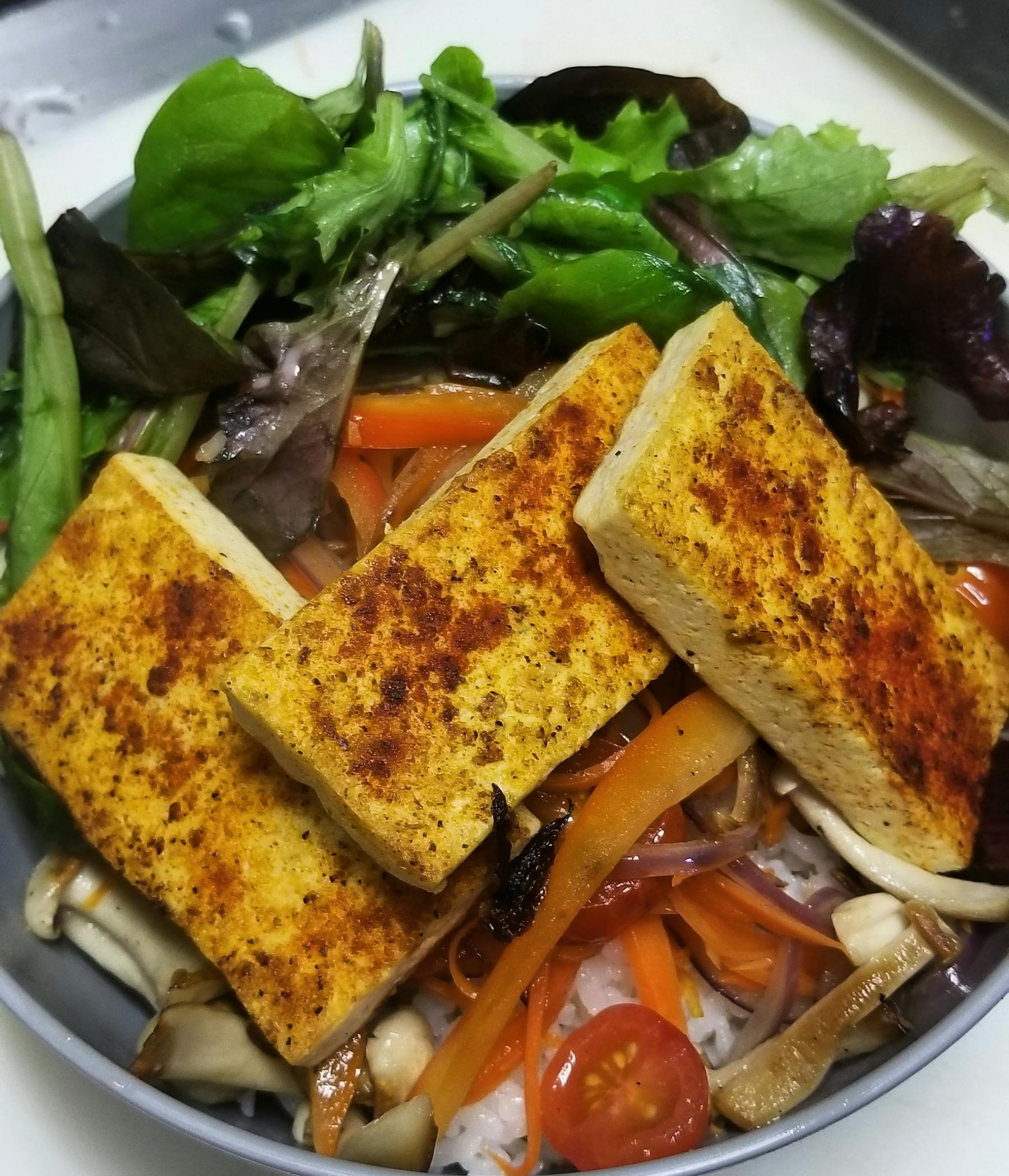 a plate of food